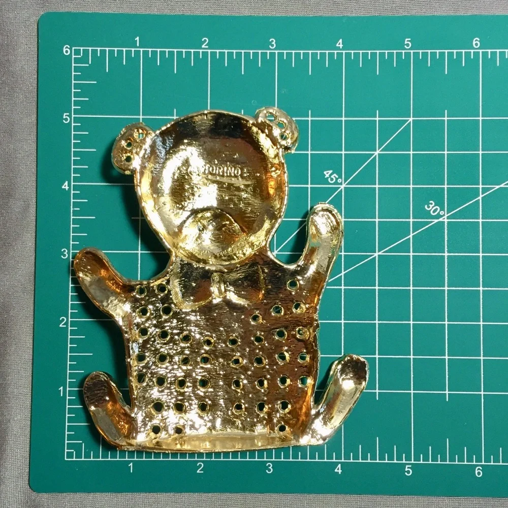 Vintage Torino Teddy Bear Jewelry Holder